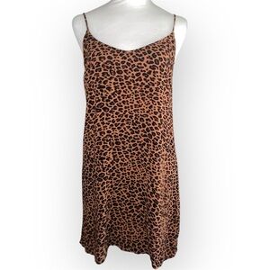 AEROPOSTALE Animal Print Slinky Short Cami Dress. Size Small